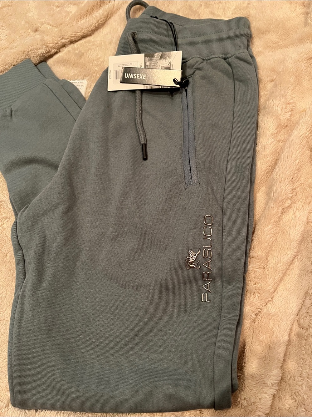 Parasuco Men’s Slate Blue Drawstring Joggers